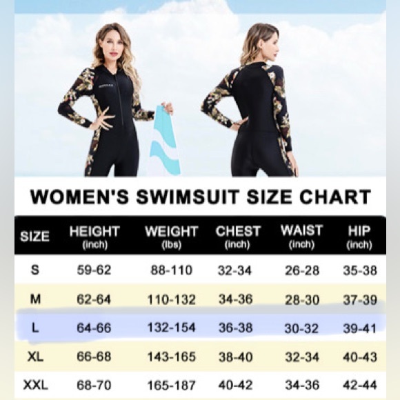 NEW DEHAI Dive Skins Thin Wetsuit Dive Suit Rash Guard Long Sleeve UV Women’s L - Picture 12 of 12